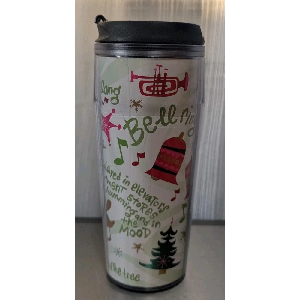 Starbucks‎ 2006 Christmas Thermal Travel Tumbler, Bells Holiday Cup 16oz 2004